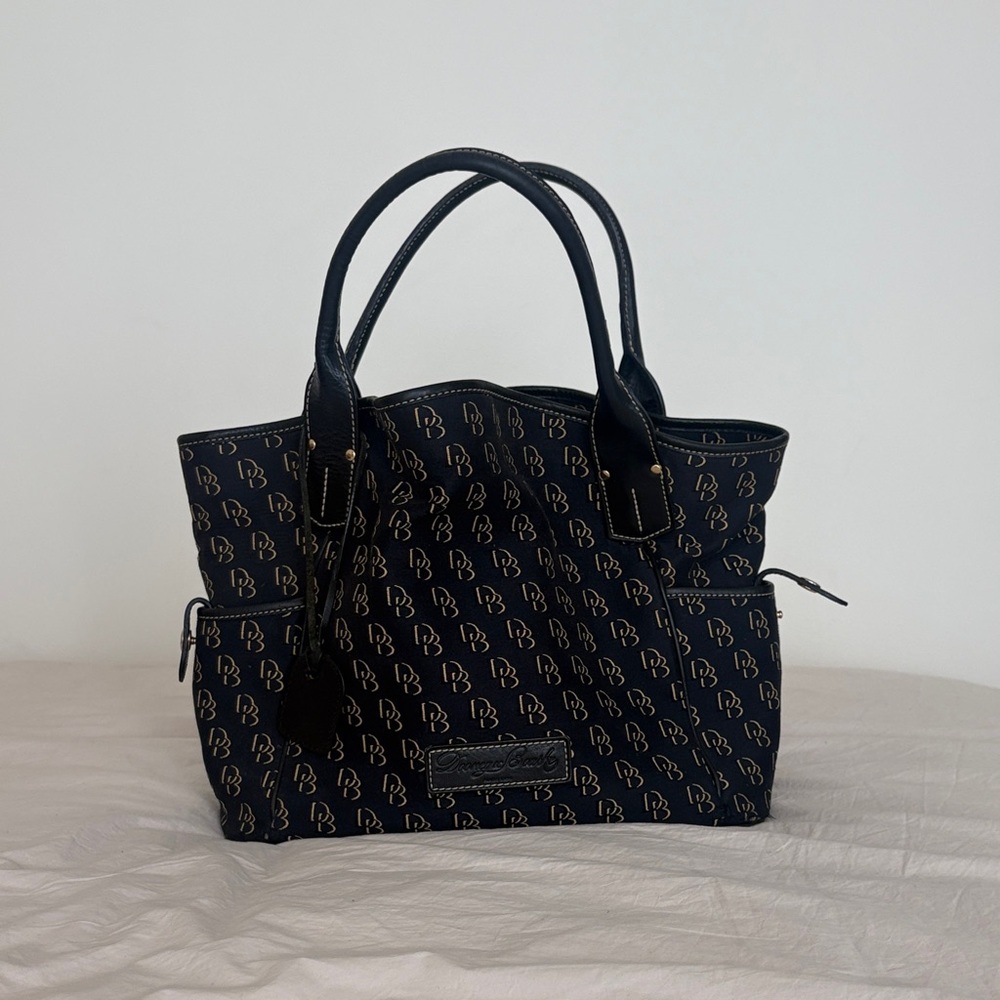 Dooney & Bourke monogram black tote bag